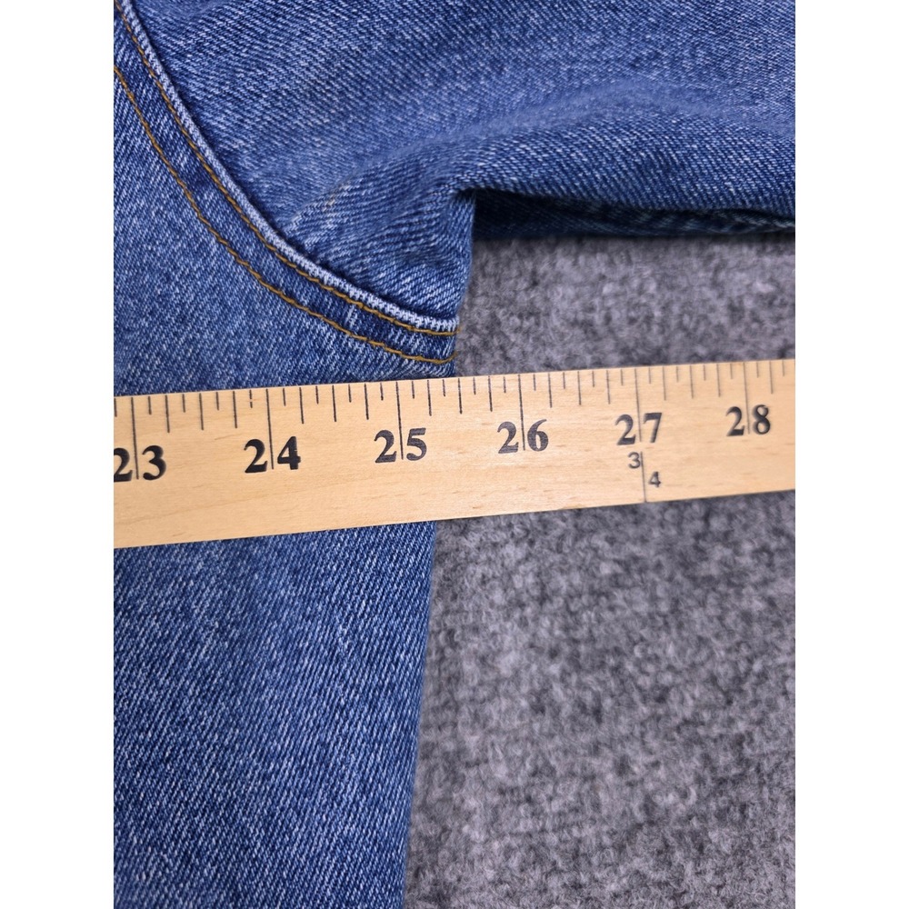Dunbrooke Upstream Denim Jacket Mens XL Blue Plaid Lined USA Patch - Picture 6 of 14
